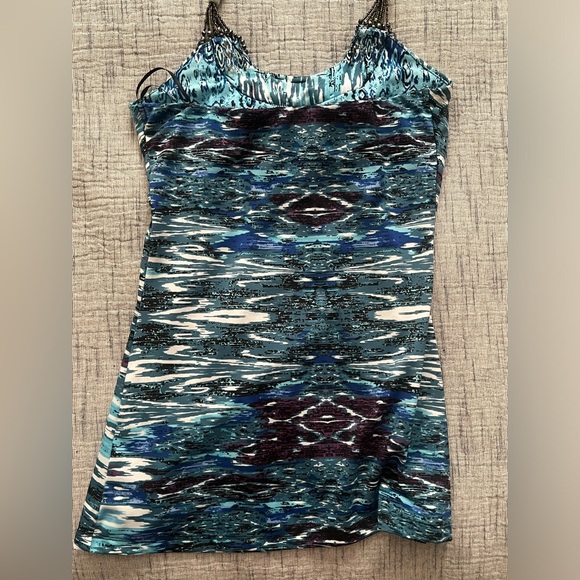 Vintage Ornate Beaded Boho Eclectic Mermaidcore Y2K Adjustable Halter Top - Picture 6 of 10